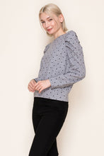 Polka Dot Puff Sleeve Top (REG)