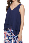 The Navy Double Layer Tank