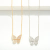 Studded Butterfly Necklace