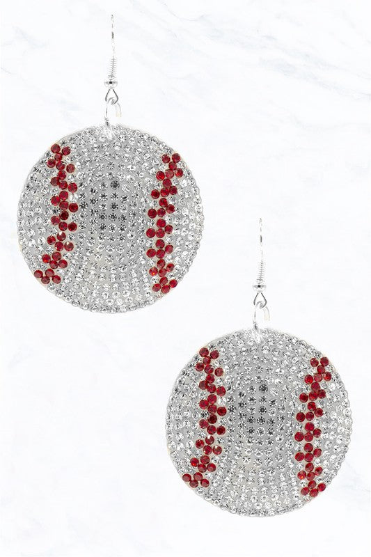 The Baseball Earrings
