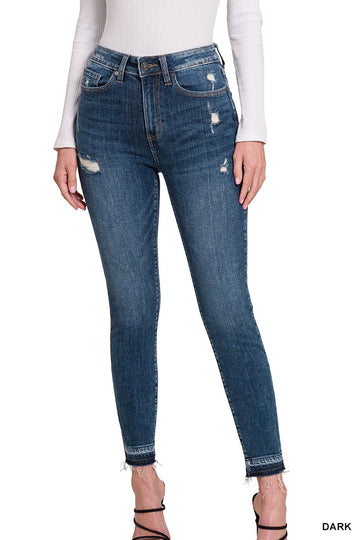 The High Rise Cropped Skinny Jeans