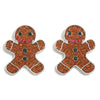 The Gingerbread Man Crystal Earrings