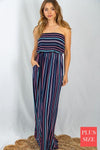 The Navy Multi Stripe Dress