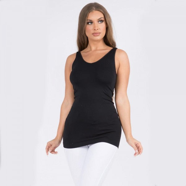 Black Reversible Seamless Tank (REG/PLUS)