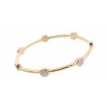 Ivory Stone Round Square Bracelet