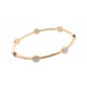 Ivory Stone Round Square Bracelet