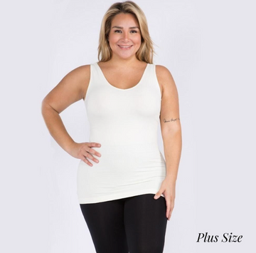 Ivory Reversible Seamless Tank (REG/PLUS)