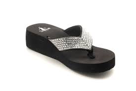 The Hardy Clear Sparkle Corkys Flip Flops